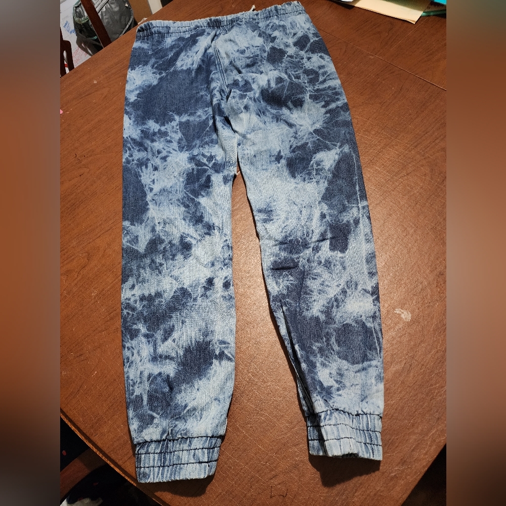 Blue Tie-Dye Jogger Pants - Picture 8 of 9